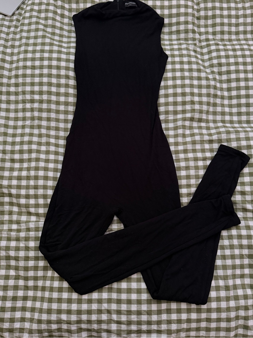naked wardrobe Black Sleeveless High-Neck Jumpsuit